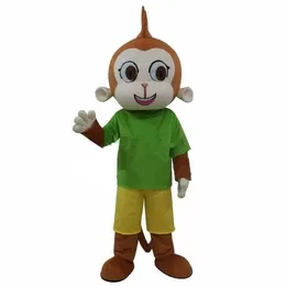 2022 Nowa profesjonalna Monkey Maskotka Kostium Halloween Boże Narodzenie Fantazyjne Party Dress Animal Cartoon Character Garnitur Karnawał Unisex Dorośli Strój