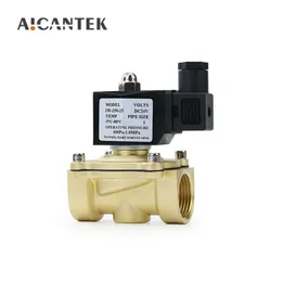 1/4 "3/8" 1/2 "3/4" 1 "DN8 / 10/15/20 / 25/32 Elektrik Solenoid Normalde Kapalı IP65 Su Yağ Hava 12 V 24 V 220 V 110 V 210727 Için