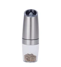 Hurtownie Gravity Electric Salt Pepper Grinder, Automatyczne Młynko z regulowaną grubością, światłem LED, narzędzie kuchenne