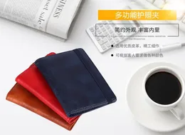 Men Drivers Documents Cover Passport Держатель Multi-Function Card PU Кожаные Кожаные Кошелеки Кошельки