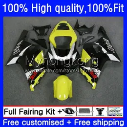 鈴木GSXR 600CC 600 750 CC K1 600CC 2001 2002 2003 Body 19NO.70 GSXR-750 GSXR600 01-03 GSXR600 01-03 GSX-R750 GSXR750 01 02 03フェアリングイエローブラックキット