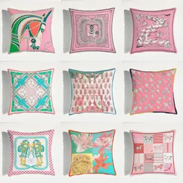 Cuscino / decorativo tessuto di velluto cuscino in velluto francese di lusso a cavallo rosa serie rosa divano cuscino cuscino cuscino federa senza core soggiorno camera da letto