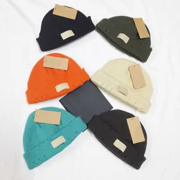 Мужчины моды дизайнеры шапочки шапочки шапочки шапки шляпы шляпы мужской зима вязаная крышка для женщин писем вышивка осенью