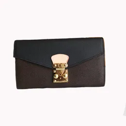Luxurys Designers Borse Donna Moda Pochette Portafogli Logo Lucchetto a forma di S Portafoglio classico Pallas Porta carte con sacchetto per la polvere