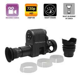 Telescope & Binoculars Megaorei 3 Integrated Monocular On Attachment 720p Night Vision Camcorder With IR For Sniper Tactical Rifle Hunting