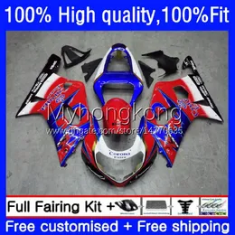 OEM Injektionsform för Suzuki GSXR 600CC 600 750 CC K1 600CC 2001 2002 2003 Body 19NO.92 GSXR-600 GSXR-750 GSXR600 01-03 GSX-R750 GSXR750 Rödblå svart 01 02 03 Fairing Kit