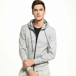 Jesień Atleta Zip Up Bluzy Mężczyźni Wysokiej Jakości Dres Kapturem Bluzy męskie Odzież męska Color Casual Streetwear 210603