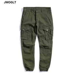 Haute qualité automne pantalons décontractés hommes militaire tactique Joggers Mulit poche Cargo pantalon mode noir kaki armée pantalon 210528