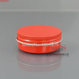 Freee Shipping 30g Red Aluminium Jars، 30 ملليلتر جرة كريم معدنية، 1 أوقية القصدير، حاوية مستحضرات التجميلية