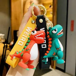Moda carino dinosauro portachiavi animale del fumetto bambola catena chiave uomini fidanzati borsa auto ciondolo portachiavi regali per bambini G1019