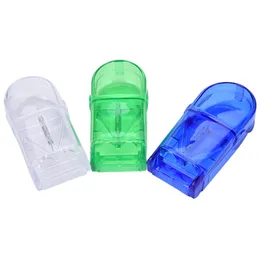 2021 Pill Cutter Box Splitter Half Storage Compartment Box Cutter Splitter Medicine Home Storage Box 3 Colors