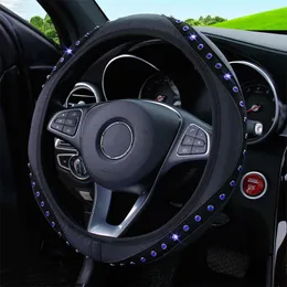 Steering Wheel Covers 38CM Universele Auto Stuurhoes Skidproof Stuurwiel Cover Anti-Slip Embossing Lederen Auto-Styling Accessoires