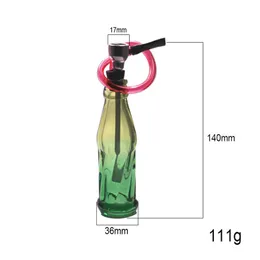 Soda şişesi tarzı sigara boru filtresi vitray boru renkli küçük el borusu