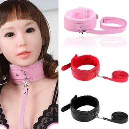 NXY Bondage sexleksaker för par PU Lederen Kraag Voor Volwassen Spelletjes Halsband En Riem Koppels Erotische Speeldegoed BDSM Seksuele Stimulatie Flirten 1211