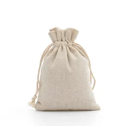 1000ピースの手作り8 x 10 CMイスリンの綿の巾着包装の贈り物コーヒー豆の宝石類の貯蔵の結婚式の好みの袋