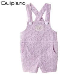 Bullpiano Children Overall Pants Autumn Spring Baby Girls Boys Pants Kids Overalls Jumpsuits Cotton Pants Trousers 210312