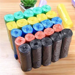 5 Rolls 1 Pack 100Pcs Household Disposable Trash Pouch Kitchen Storage Garbage Cleaning Waste Bag 211215