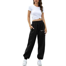 New Summer Streetwear Women Lace-Up Thin Loose Thin Pants Sports Casual Joggers Harem Pants Size Pantalon Suelto Q0801