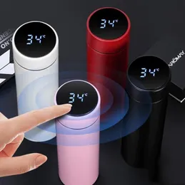 500ml Smart Mug Temperature Display Vacuum Stainless Steel Water Bottle Kettle Thermo Cup