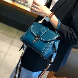 Genuine Cow Leather Women's Bags Shoulder Fashion Casual Lady 2021 Portable Messenger Purses Crossbody Luxury Brand 220210