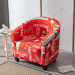 Pokrywa krzesełka świątecznego fotela slipcover okładka stretchowa wanna Mała pojedyncza sofa spandex bar Couch317d