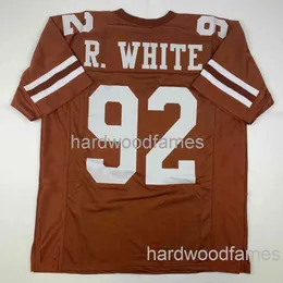 CUSTOM REGGIE WHITE Tennessee Orange College Maglia da calcio cucita AGGIUNGI QUALSIASI NUMERO DI NOME