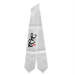 Sublimation Blank Graduation Tie Stoles 홈 섬유 대학원생 선배 학생 DIY 인쇄 학생을위한