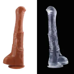 NXY Dildos Consolador de caballo para mujer producto sexual extremadamente enorme juguete realista SM consolador grande sin vibradores 1120