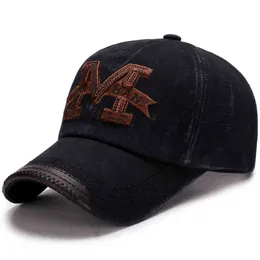 Snapback Cap Washed Hat Herren Freizeit Old Baseball Cap Outdoor Stickerei Sunshade Hat Dad Hats für Männer