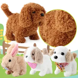 Electric Plush Pets Doll Toy Cute Simulation Puppy Plush Toys Walking Smart Robot Dog interactive toys For Kids