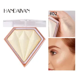 Handaiyan misturado cor de cristal highlighter facial bronzers pó paleta profissional iluminator face maquiagem dhl frete grátis