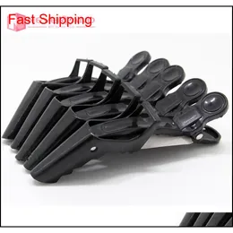 hair stick barrette Wholesale- 5pcs Lot Black Red Hairdressing Salon Sectioning Clamp Crocodile Hair Clips Hairpin Grip 4 Multi-co qylqqS babyskirt