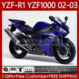 YAMAHA YZF-R1 YZF-1000 YZF R 1 1000 CC 00-03 BODYWORK 90NO.31 YZFグロスブルーR1 1000CC YZFR1 02 03 00 01 yzf1000 2002 2000 2000 2001 OEM Fairingsキット