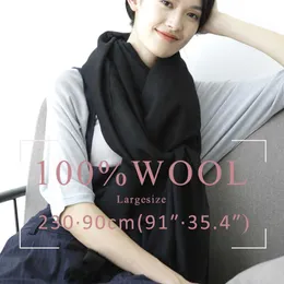 Big Wool Scarf Kobiety Zima Luksusowa Marka Długie Szaliki Dla Damskich Moda Poncho Szaliki Kobiety 2019 Białe Szale Warp I Okładki Q0828