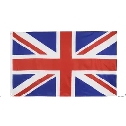 Neue hochwertige 90 * 150 cm 3 * 5fts 100 % Polyester Union Jack Vereinigtes Königreich UK-Flagge EWB5808