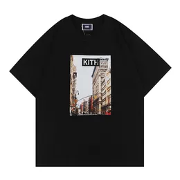 Мужские рубашки T Kith Tom и Jerry Frunt Designer Men Men Tops Женщины повседневные короткие рукава Sesame Street Tee Vintage Fashion одежда Tees Outwear 2023 1981wm