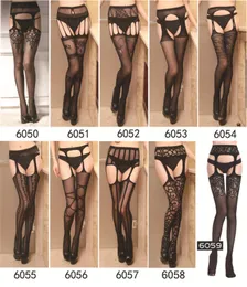 Женское нижнее белье Сексуальные женщины Носки Hosiery Hosiery Sheer кружева топ силиконовые нескользящие чулок ленты по борьбе с бедрами чулок трусики белье леггинсы