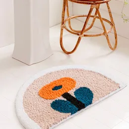 Flower Area Rugs Bathroom Kids Floret Carpet Anti Slip House Entrance Carpets Kitchen Rug Floor Mats Welcome Doormat Home Decor 210301