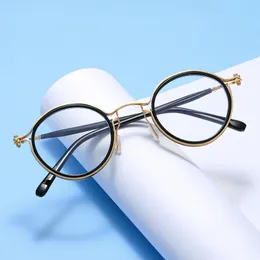 Occhiali da sole alla moda Montature Seemfly Occhiali da vista rotondi vintage classici Montatura da uomo Donna Occhiali da vista con lenti trasparenti Occhiali da vista Occhiali da sole unisex