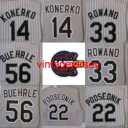 2005 Jersey de beisebol dos campeões do WS AJ Pierzynski Paul Konerko Scott Podsednik Joe Crede Frank Thomas Chris Sale Mark Buehrle Jermaine