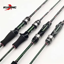 KUNYING TETON 1.75M 5'10 "1,8m 6'0" Carbon Spinning Casting Stream Fast Speed ​​Action Soft Lure Fishing Rod Pole Stick Cane 220210