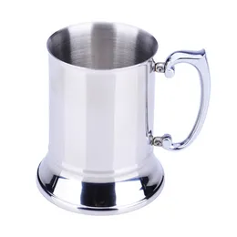 NEW 16 ounce Double Wall Stainless Steel Tankard ,beer mug, high quality , Mirror finish DH9587