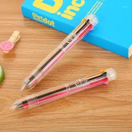 볼펜 펜 다채로운 펜 낙서 귀여운 학생 투명한 카와이 학교 용품 크리 에이 티브 키즈 오피스 공급 편지지