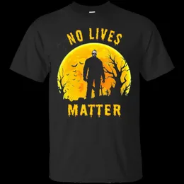 Koszulki męskie No Lives Matter Michael Myers Halloween Horror 2021 Śmieszna T Shirt Black Men-W ... Custom Print Tee
