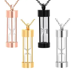 Cremation Smycken Cylinder Hängsmycke Funnel DIY Halsband Ashes Urn Souvenir Smycken för att fira familj eller husdjur