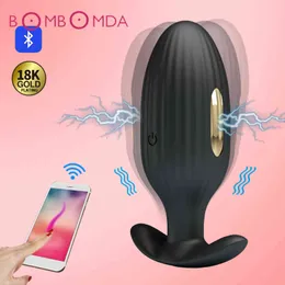 NXY Sex Vibradores Elétrico Choque Anal Vibrador App Sem Fio Remoto G Spot Stimulator Homens Prostate Massager Adulto Brinquedos Para Mulheres Masturbator 1201