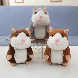 Talking Hamster Mouse Pet Plush Zabawki Cute Mówienia Dźwięku Rekord Chomik Mówiący Nagrywając Mysz Nadziewane Pluszowe Zwierząt Dzieci Zabawki 200 sztuk