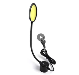 Lampada da lavoro portatile 3W/6W/8W 110-265V COB per macchina da cucire LED con base di montaggio magnetica per torni Trapano a colonna Banchi da lavoro Luci di cortesia