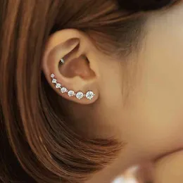 Reeti Wysokiej jakości Super Shiny Cyrkon 925 Sterling Silver Earring dla Kobiet Biżuteria Cały Prezent Ear Row