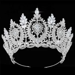 Tiaras i korony Hadiyana Classic Geometryczne Cyrkon Projekt Proste Eleganckie Kobiety Akcesoria do włosów BC4573 Haar Sieraden 210707